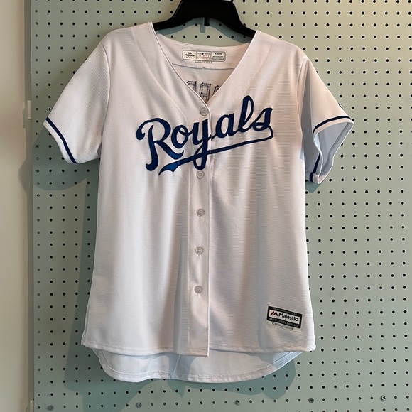 Majestic, Tops, World Series Royals Baseball Jersey Number 4 Gordon Size  Xl